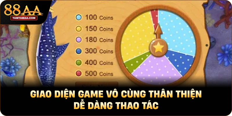 Giao diện game vô cùng thân thiện dễ dàng thao tác